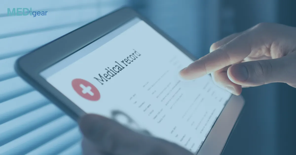 How do electronic health records integrate with diagnostic machines?