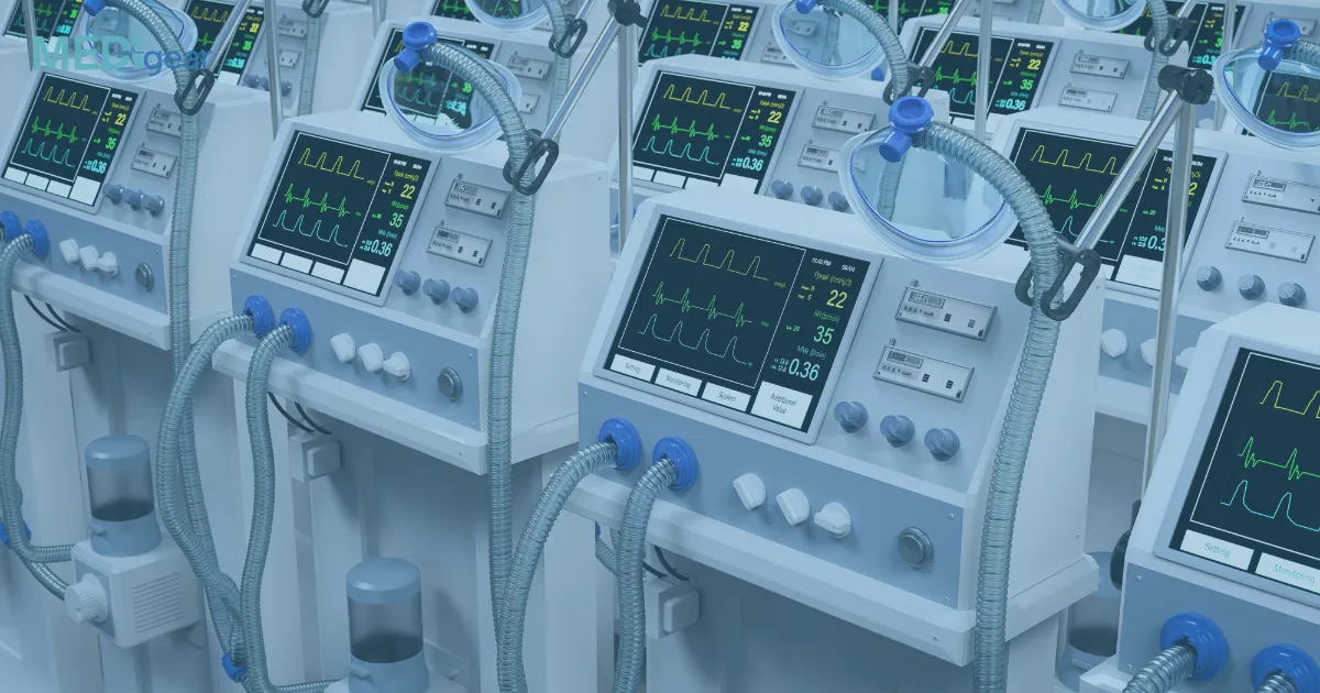 How do portable ventilators work in ambulances?