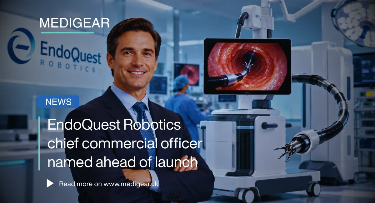 Illustration of EndoQuest Robotics chief commercial officer appointment in 2026, ahead of a US launc