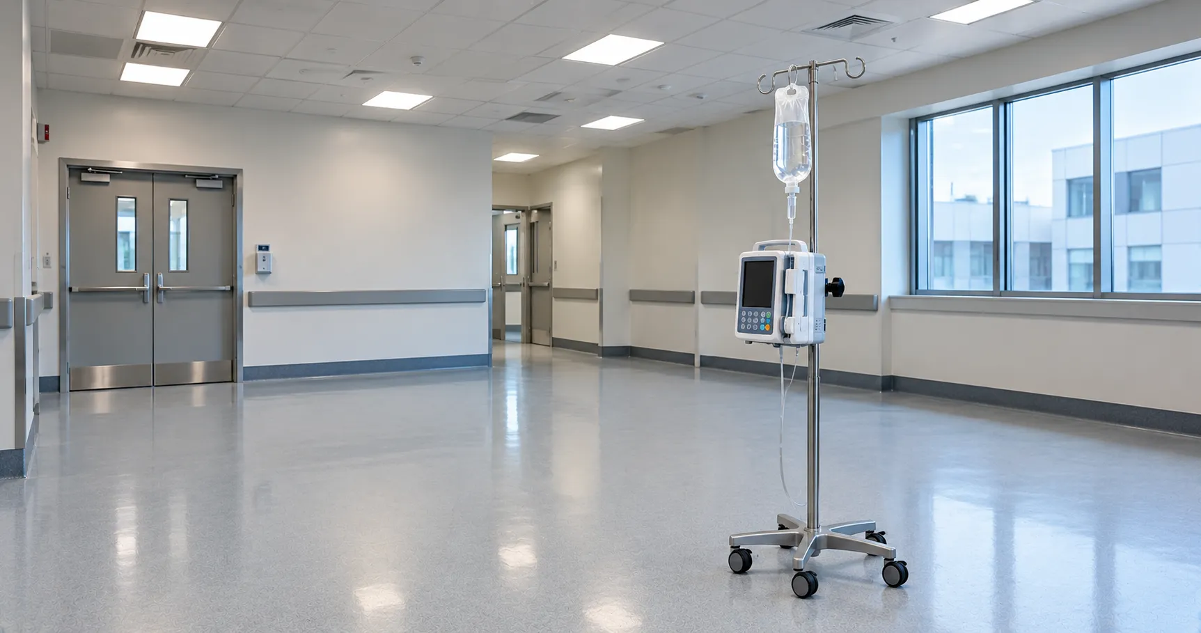 Modern infusion pump system used in hospital critical care and medication delivery environments