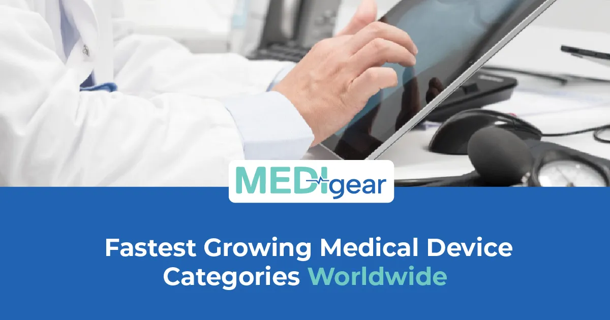 Modern medical devices and healthcare technologies experiencing rapid global growth