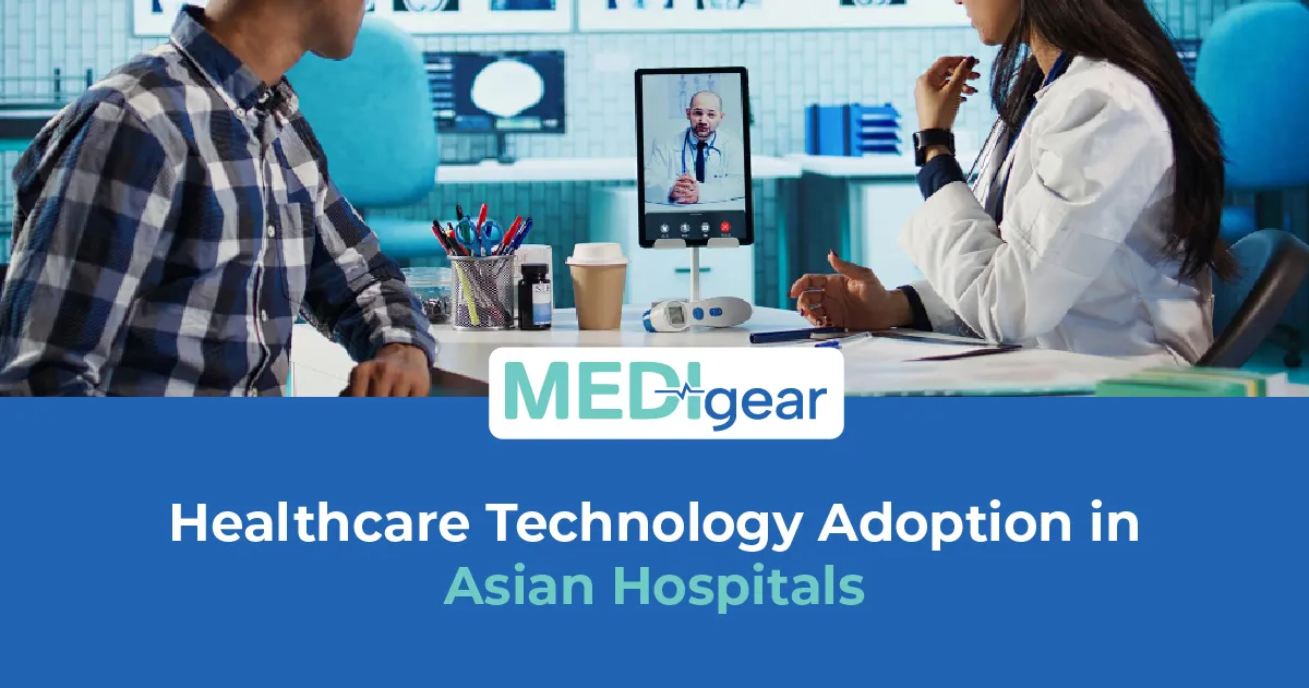 Advanced healthcare technology and connected medical equipment in a modern hospital environment