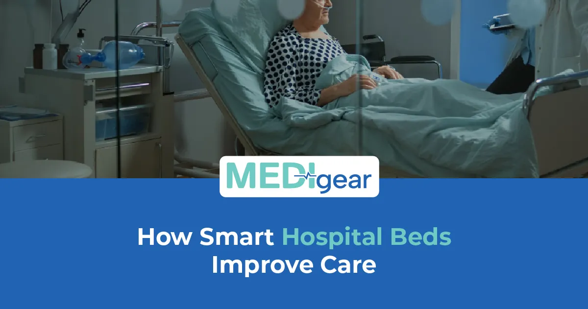 Advanced smart hospital bed with digital monitoring and patient safety technology