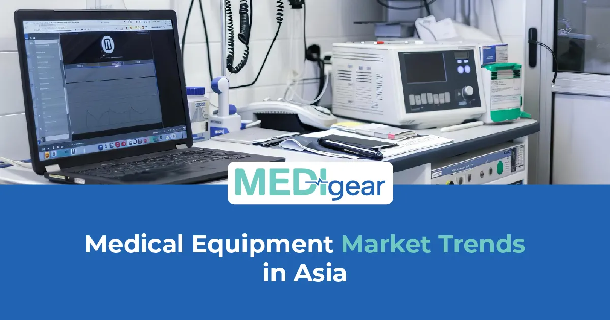 Modern healthcare equipment and digital medical technology supporting hospital growth across Asia