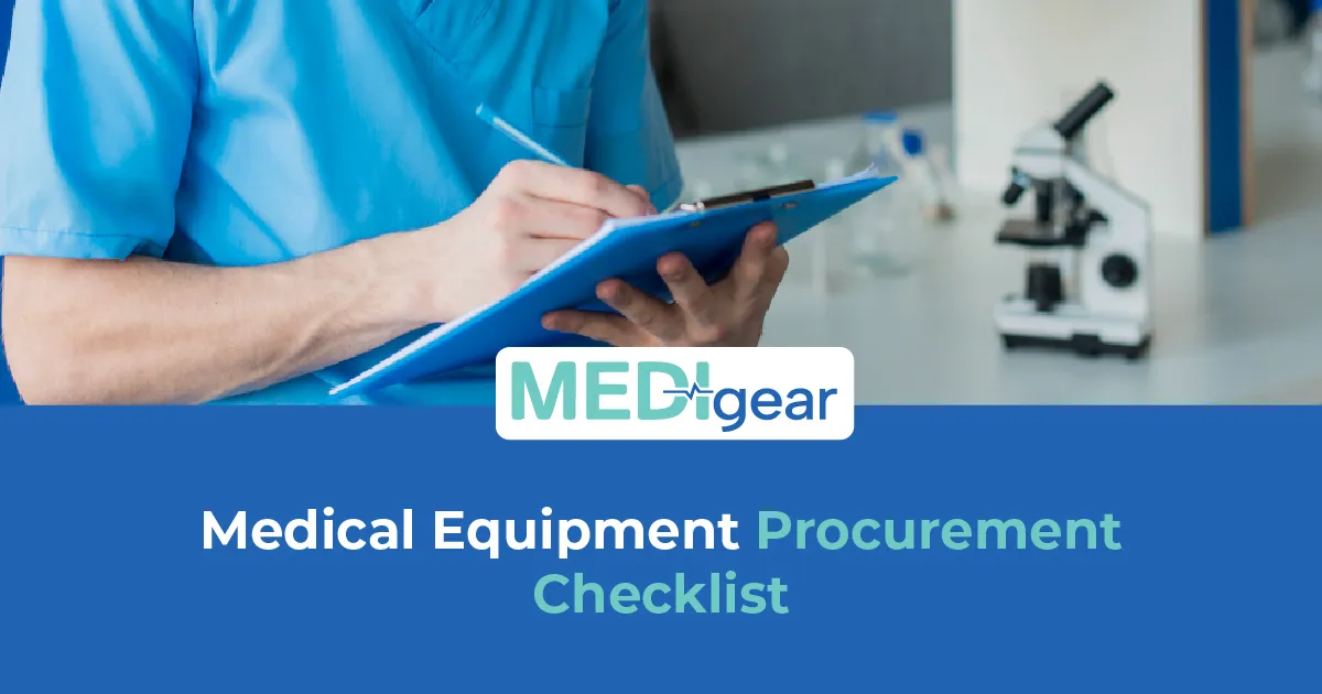 Healthcare procurement professionals reviewing equipment purchasing requirements