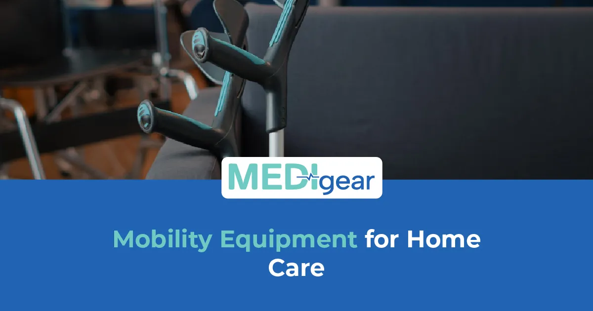 Home care mobility equipment helping support safe movement and daily living activities