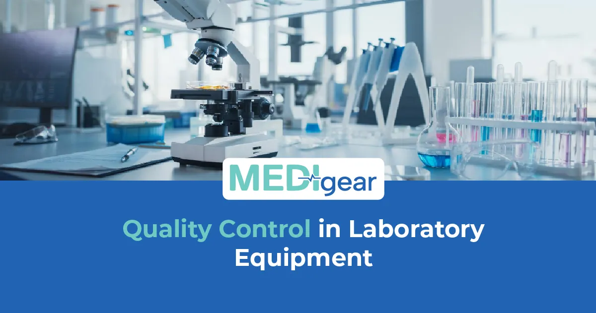 Biomedical laboratory professional performing quality control checks on diagnostic laboratory equipm