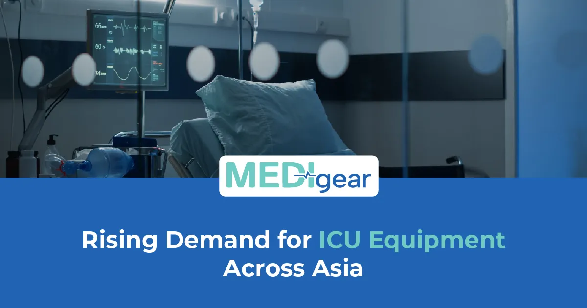 Advanced ICU equipment supporting critical care services in a modern hospital environment