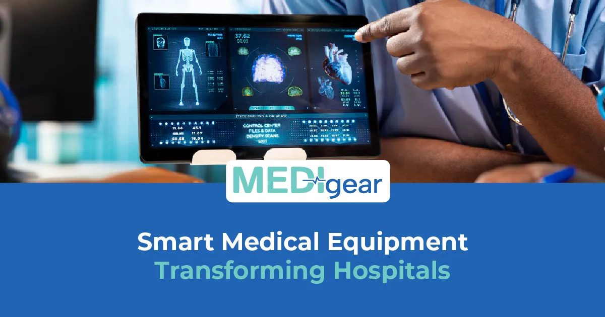 Connected medical equipment operating within a digitally enabled hospital environment
