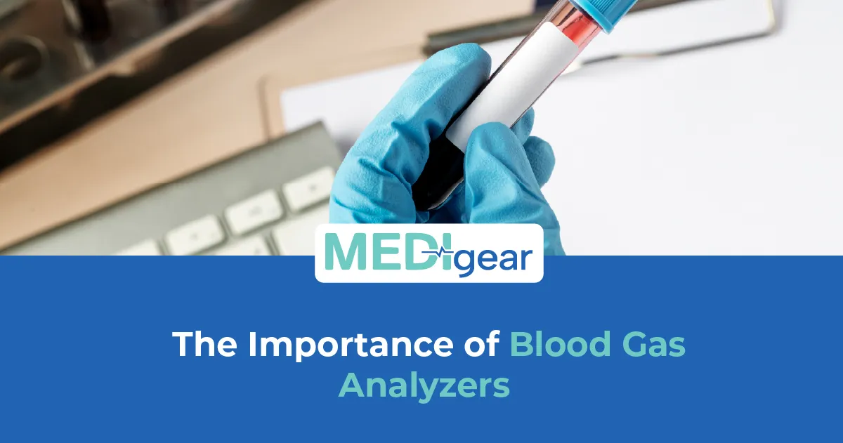 Modern blood gas analyzer used for ICU respiratory and critical care diagnostic testing