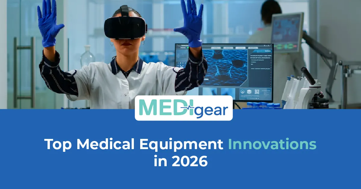 Innovative medical equipment and connected healthcare technologies in a modern clinical environment