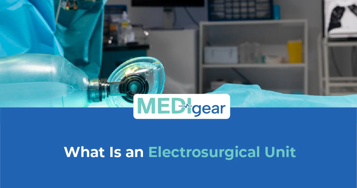 Modern electrosurgical unit used for tissue cutting and coagulation during hospital surgical procedu