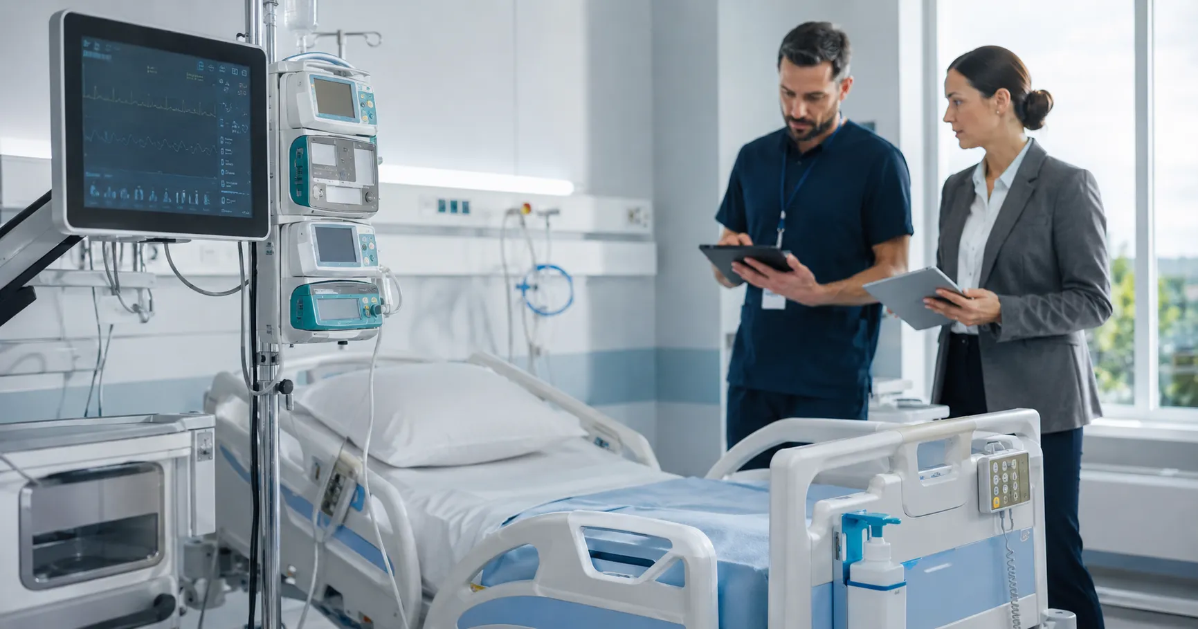 Hospital equipment commissioning checklist reviewed by procurement team