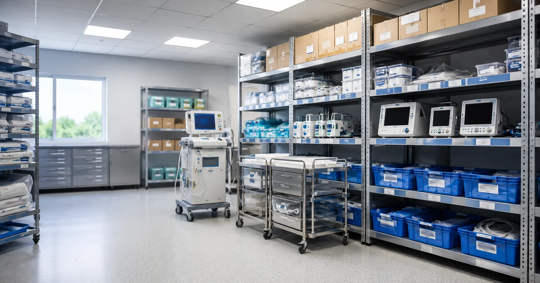 Hospital equipment storage planning by healthcare and inventory teams