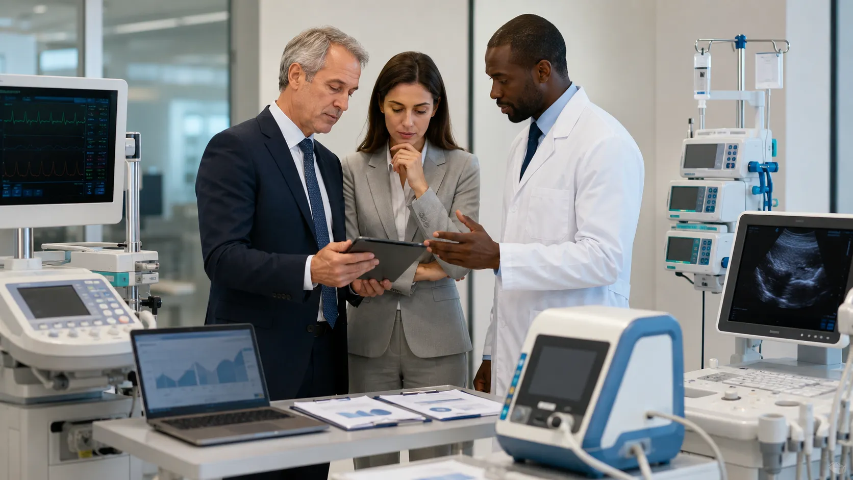 Investment trends in the medical equipment industry focusing on innovation, digital health, advanced technologies and expanding global healthcare demand.