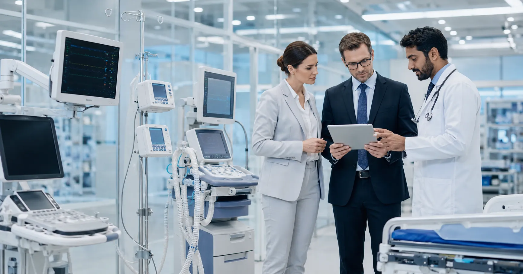 Hospital and clinic buyers comparing medical equipment before purchase