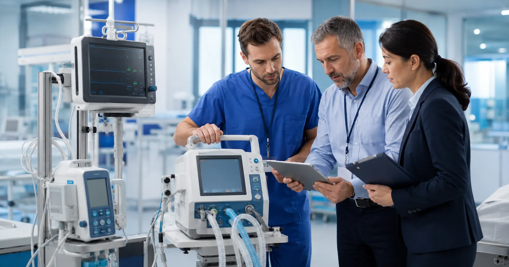 Medical equipment risk assessment reviewed by hospital procurement team