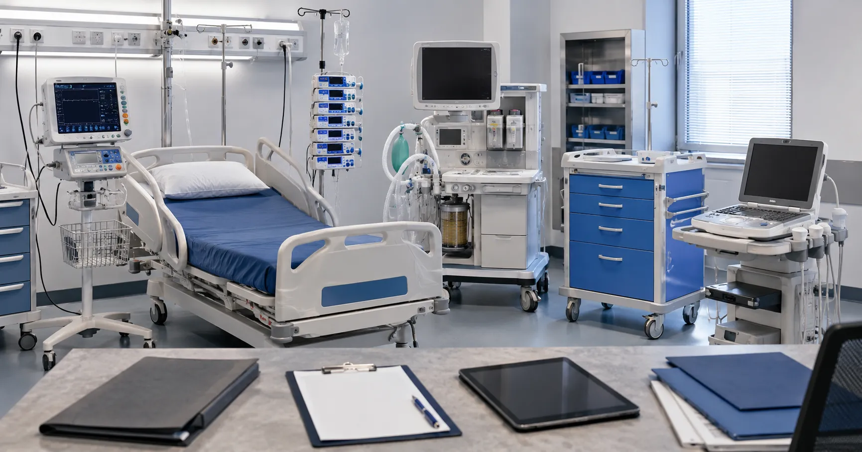 Hospital equipment standard list reviewed by procurement and clinical managers