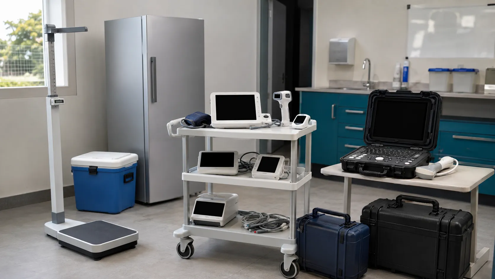 Medical equipment supporting population health.