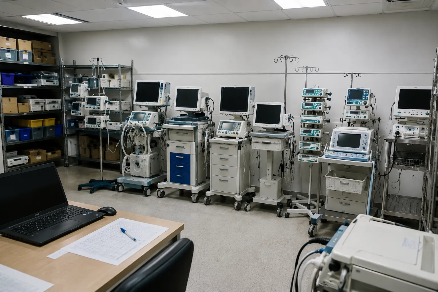 Hospital procurement team comparing multiple medical equipment suppliers and service options