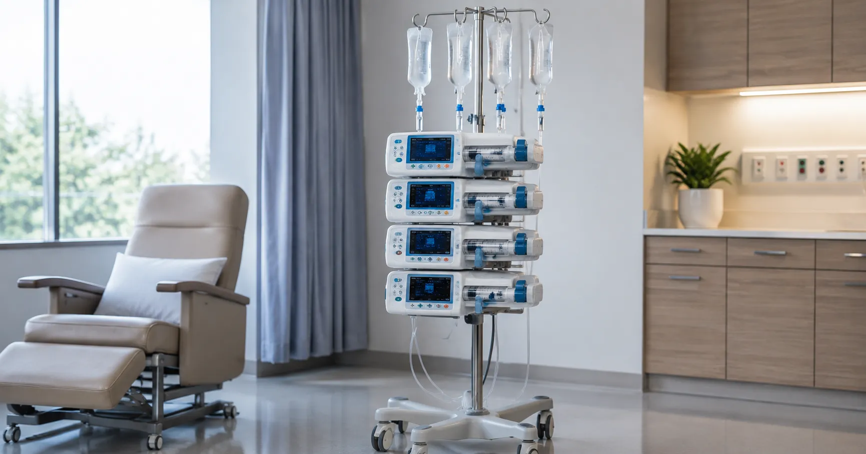 How to select an infusion pump for multi channel delivery, weighing channels, safety software, accur