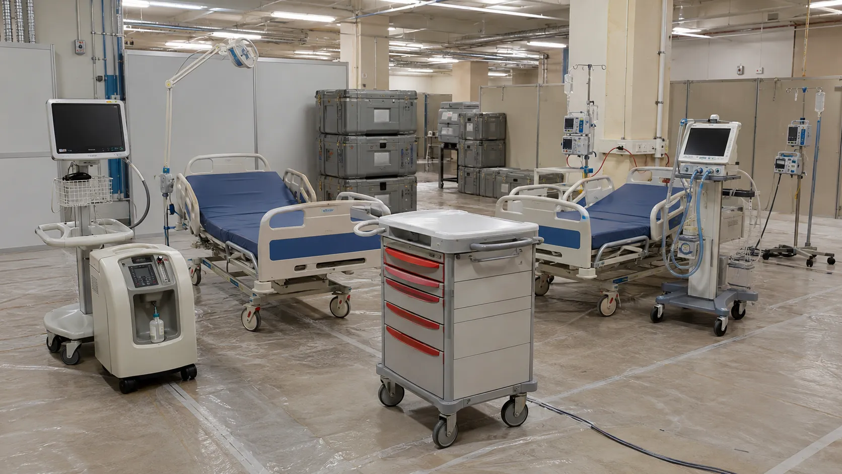 Essential equipment for a post-disaster hospital setup
