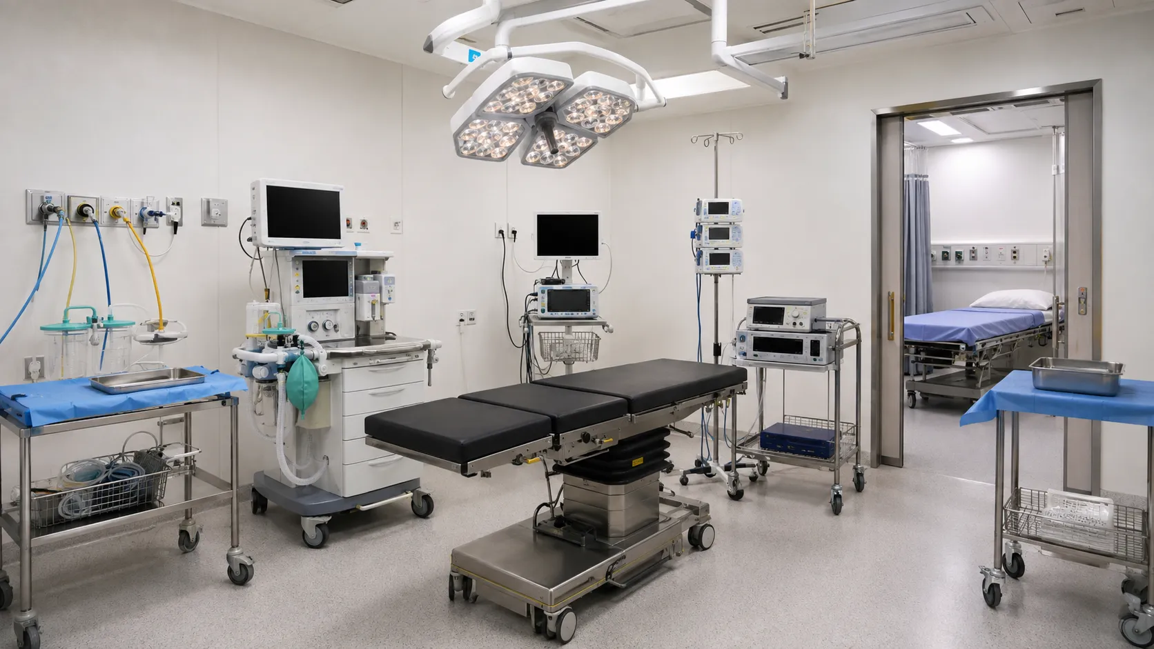 Essential equipment for a hospital day surgery unit