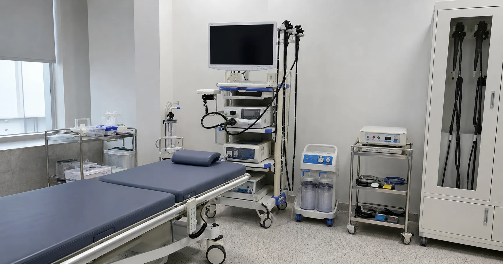 Essential equipment for a hospital endoscopy unit
