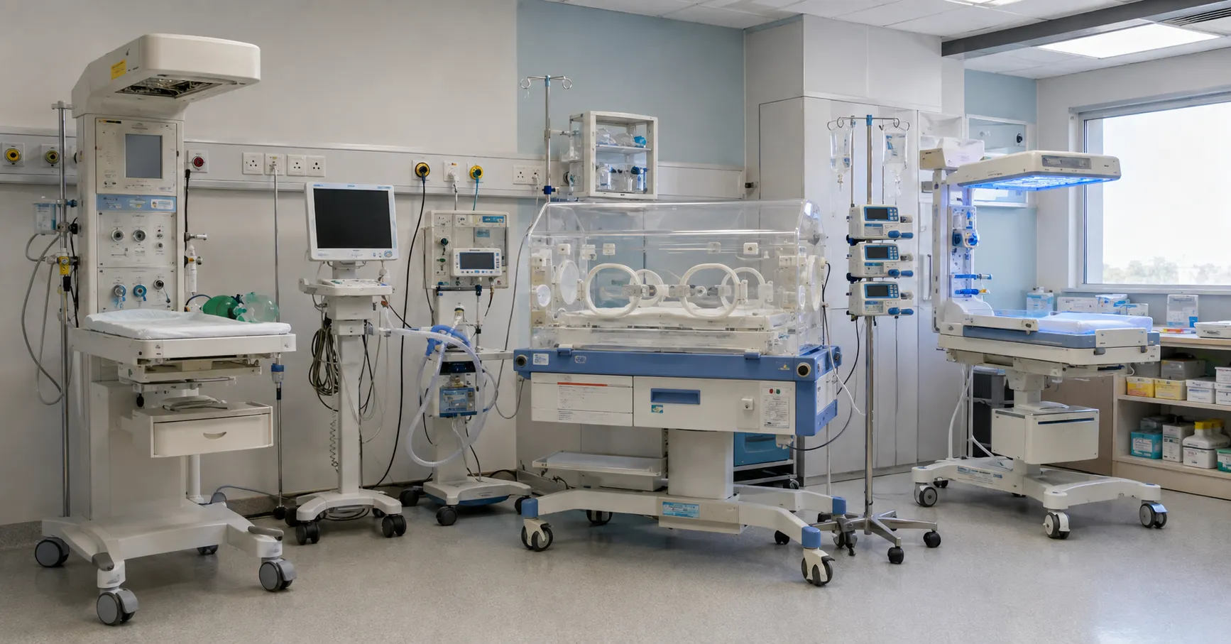 Essential equipment for a hospital neonatal unit