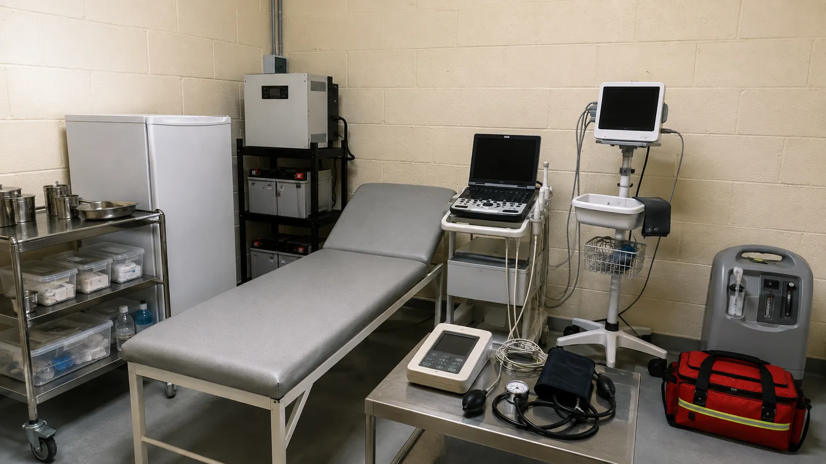 Essential equipment for a remote area health clinic