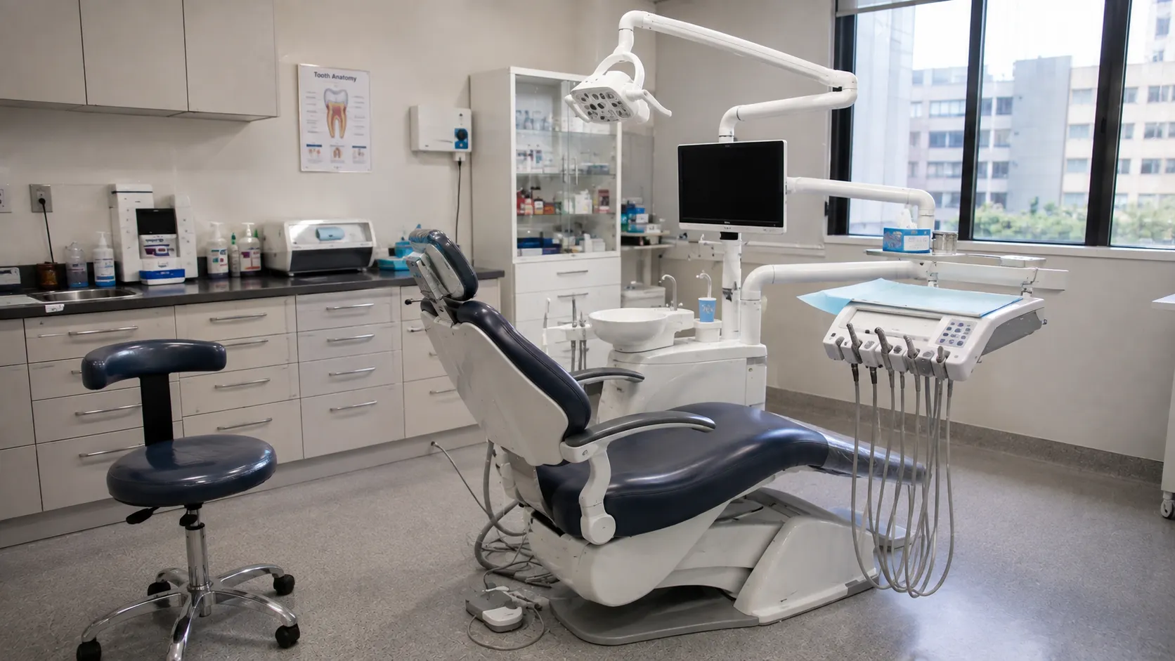 Hospital team reviewing medical equipment requirements for a dental clinic