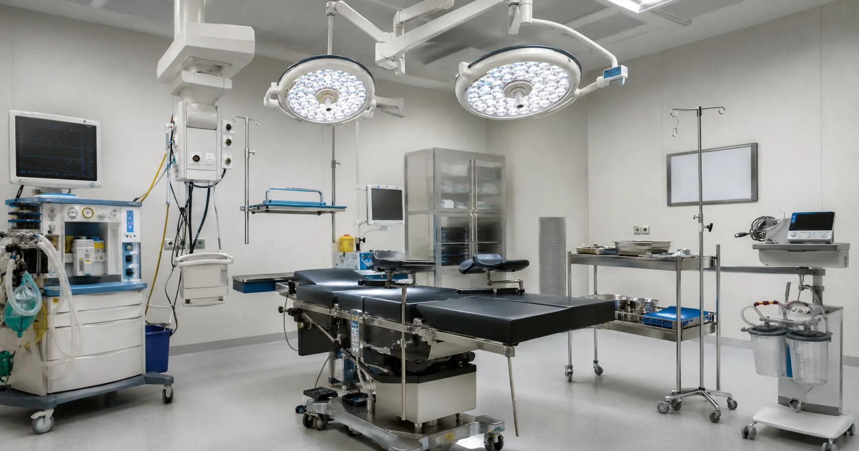 Essential equipment for a hospital operating theatre