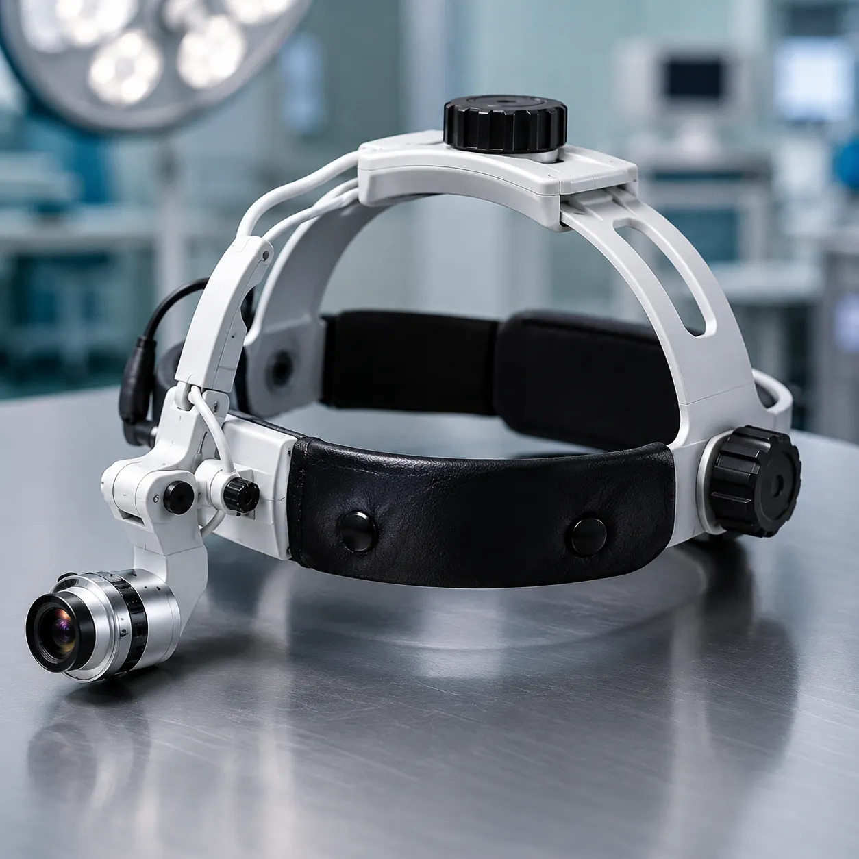 Surgeon wearing a head-mounted camera and headlight recording an open procedure from a point-of-view