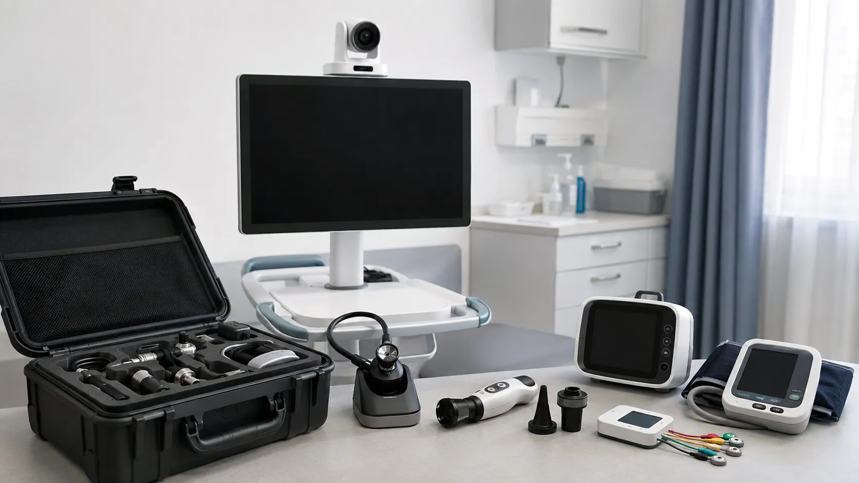 Telemedicine equipment used worldwide.
