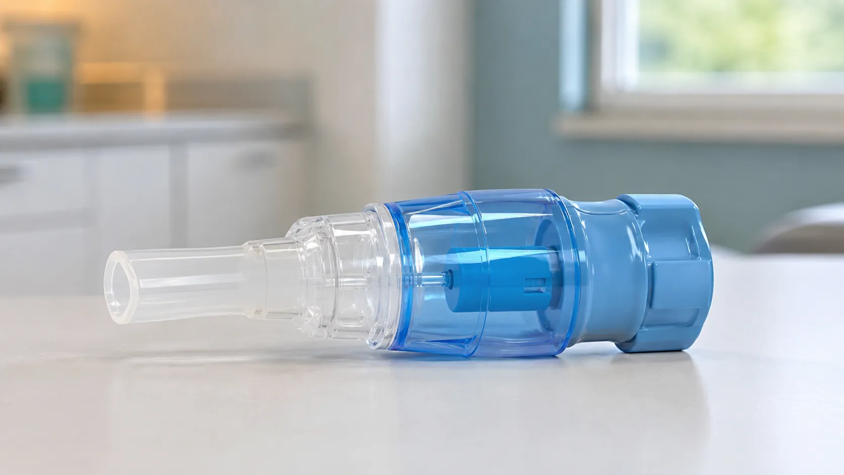 Threshold positive expiratory pressure device with mouthpiece and manometer used for airway clearanc