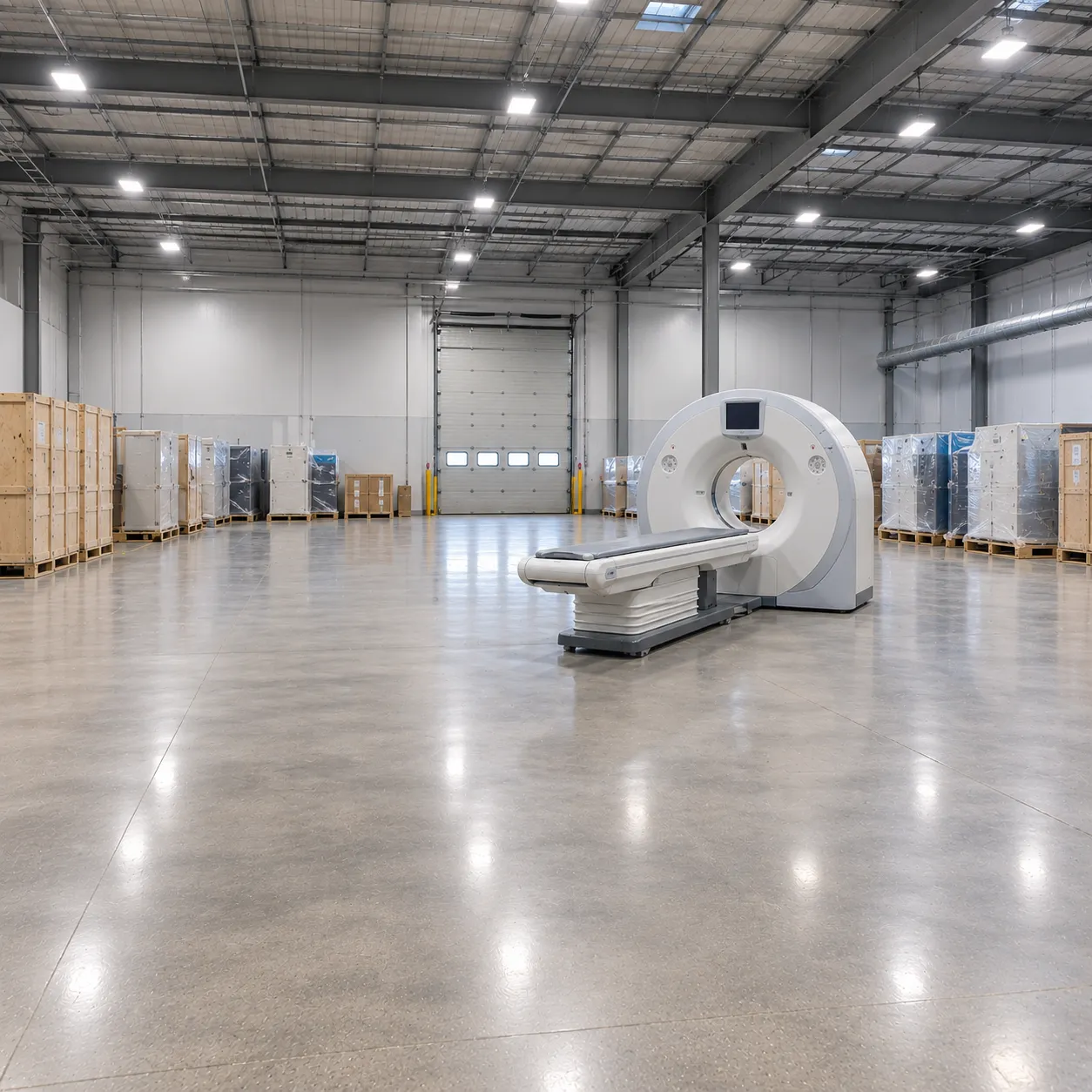 Finance and procurement leads reviewing a medical equipment lease agreement and whole-life cost comp
