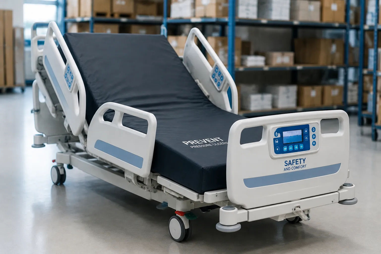 Patient care devices including a multiparameter monitor, infusion pump, pressure mattress and oxygen